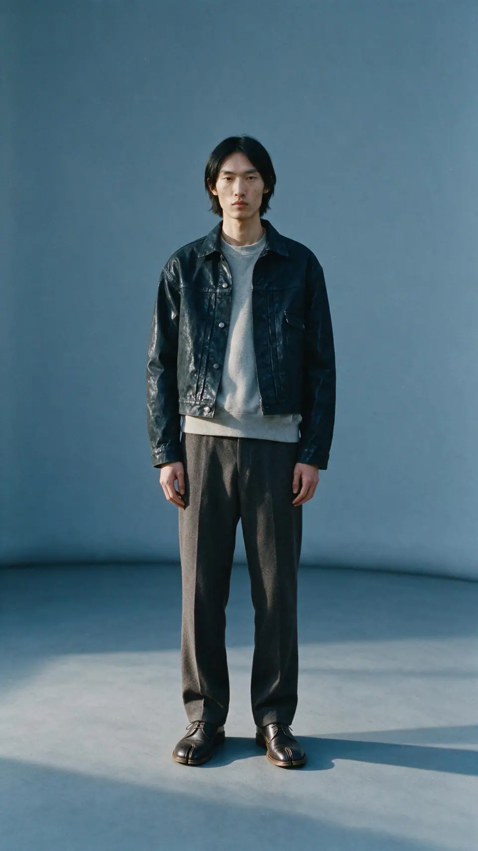 Look 86 — Brynhild, coated denim